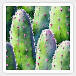 Watercolor cactus plant cactus pattern Sticker